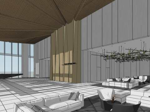 Hotel lobby 3D Model