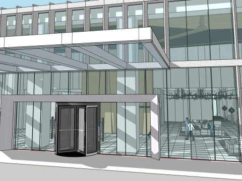 Hotel lobby 3D Model