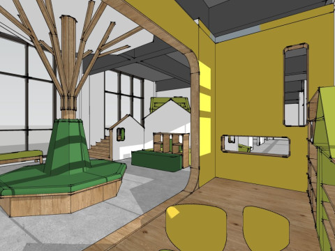 Spazio di attivit&agrave; per bambini Modello 3D