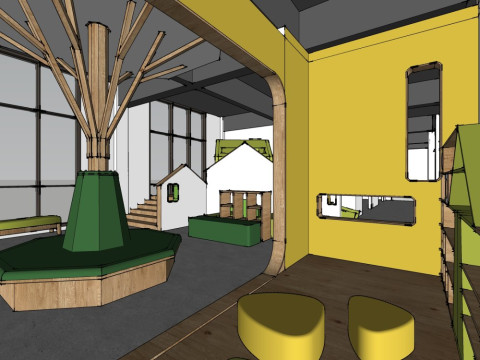 Spazio di attivit&agrave; per bambini Modello 3D