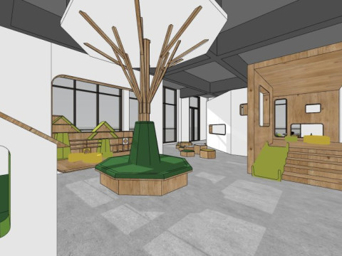 Spazio di attivit&agrave; per bambini Modello 3D