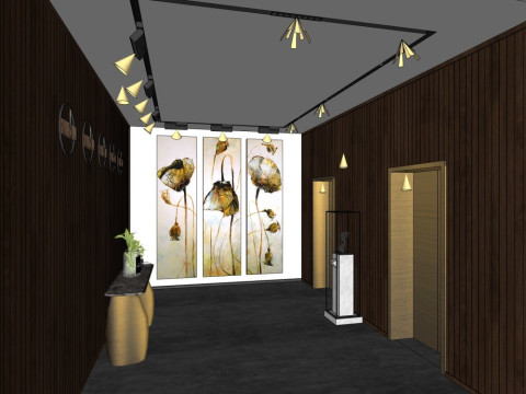 Hol hotelowy Model 3D