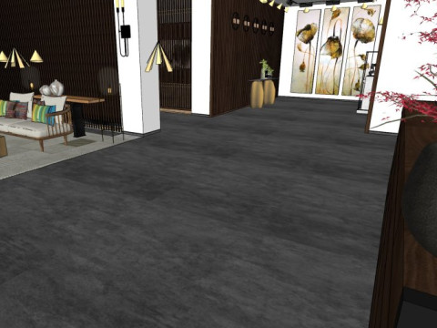 Hol hotelowy Model 3D