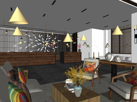 Hol hotelowy Model 3D