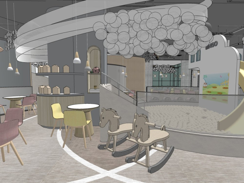 Family-friendly restaurant 3D Model .c4d .max .obj .3ds .fbx .stl .blend 