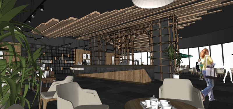 Starbucks Coffee Shop 3D Model .c4d .max .obj .3ds .fbx .stl .blend 