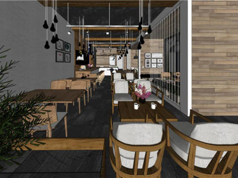 कैफ़े 3D मॉडल