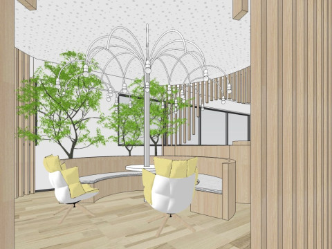 Book Bar Indoor 3D Model