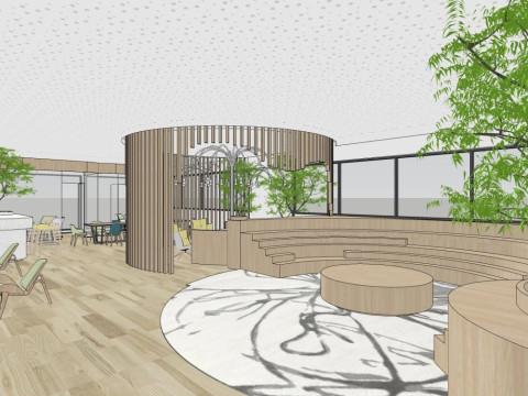 Book Bar Indoor 3D Model