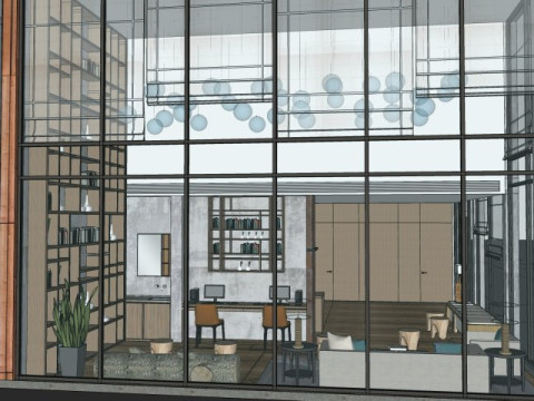 Resort hotel 3D Model