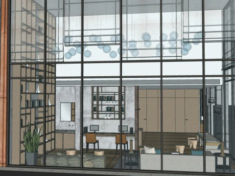 Resort hotel 3D Model