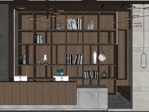 로비 인테리어 3D 모델