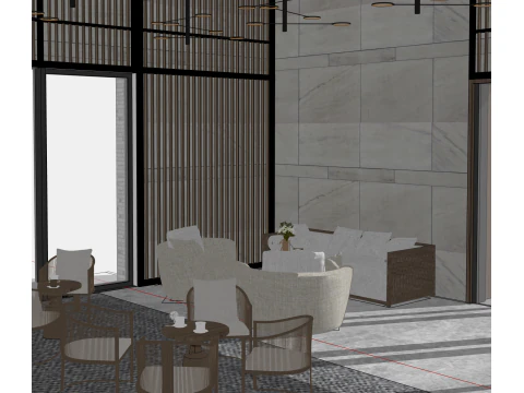 Lobby interior 3D Model
