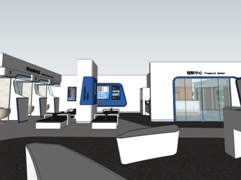 Bank Design 3D Model