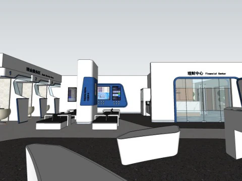 Progettazione bancaria Modello 3D