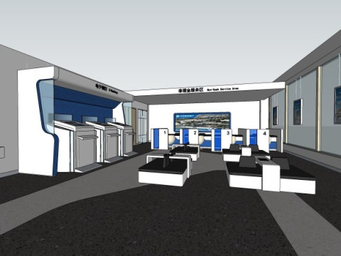 Bank Design 3D Model