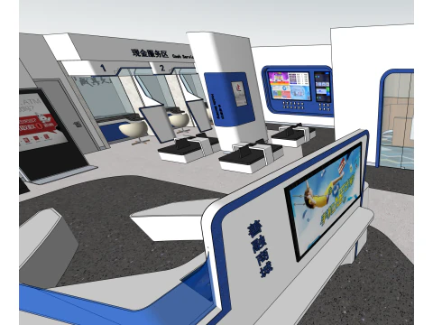 Progettazione bancaria Modello 3D