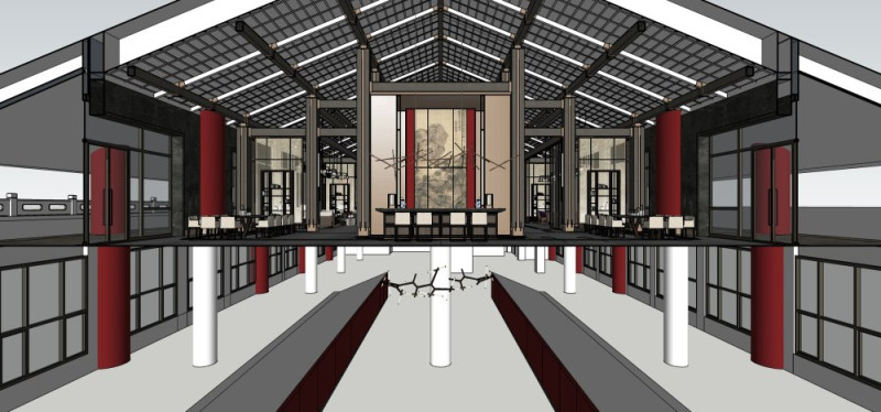 Indoor clubhouse 3D Model .c4d .max .obj .3ds .fbx .stl .blend 