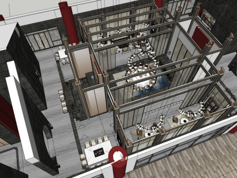 Indoor clubhouse 3D Model