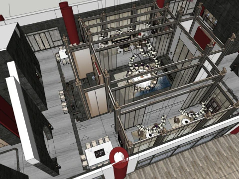 Indoor clubhouse 3D Model
