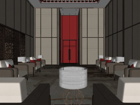 Indoor clubhouse 3D Model