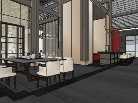 Indoor clubhouse 3D Model