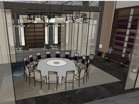 Indoor clubhouse 3D Model