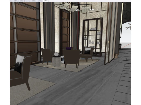Indoor clubhouse 3D Model