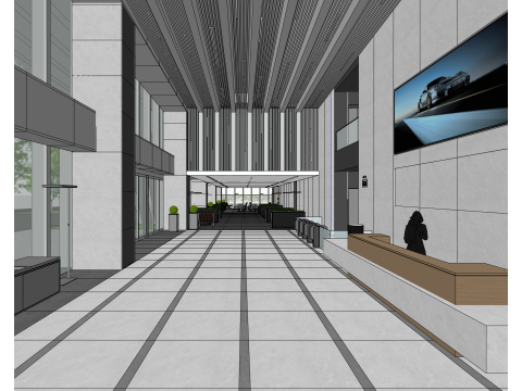 Hall design model 3D Model