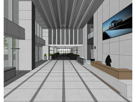 Hall design model 3D Model