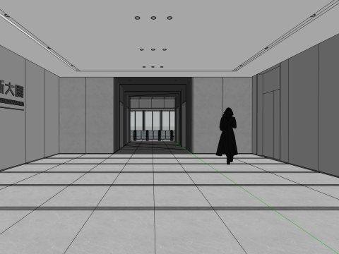 Hall design model 3D Model