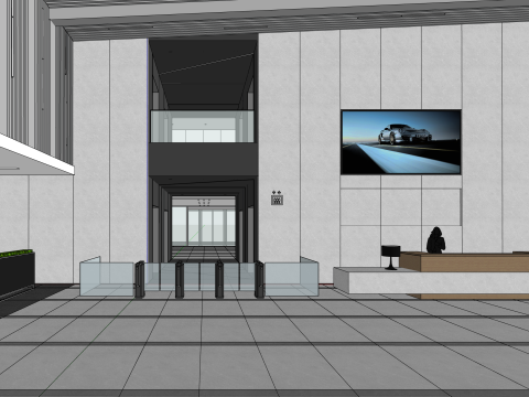 Hall design model 3D Model