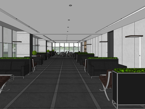 Hall design model 3D Model