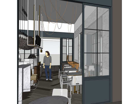 Restaurant 3D Modell