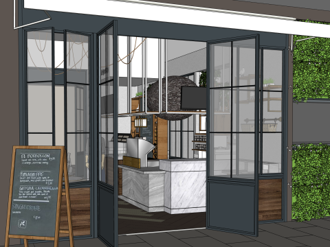 Restaurant 3D Modell