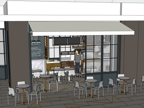 Restaurant 3D Modell