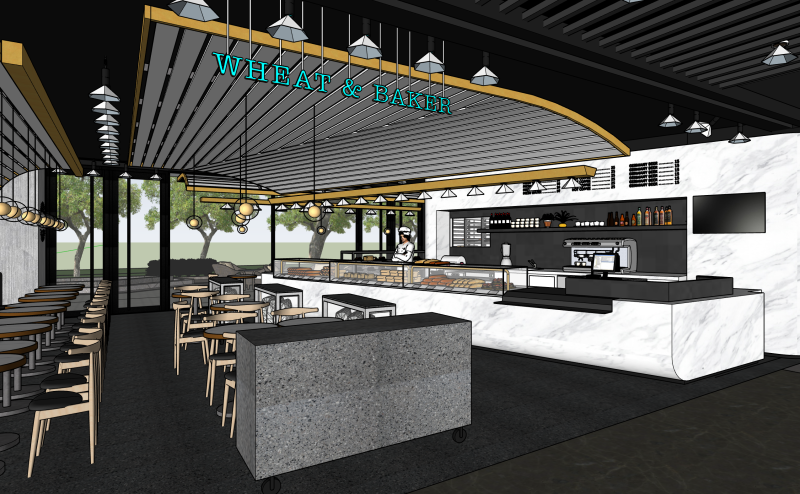 面包店 3D 模型 .c4d .max .obj .3ds .fbx .stl .blend 