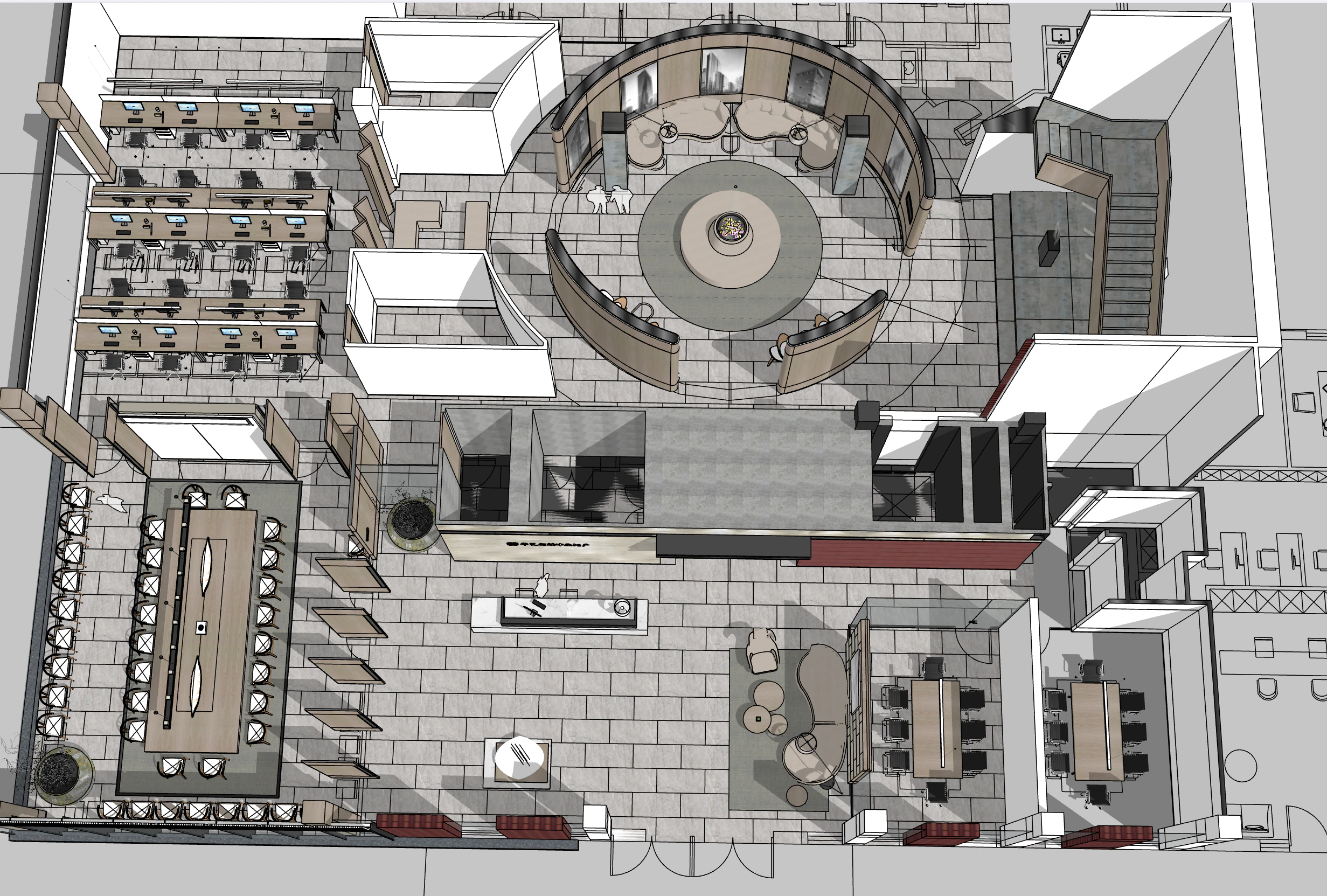 Ufficio Modello 3D .c4d .max .obj .3ds .fbx .stl .blend 