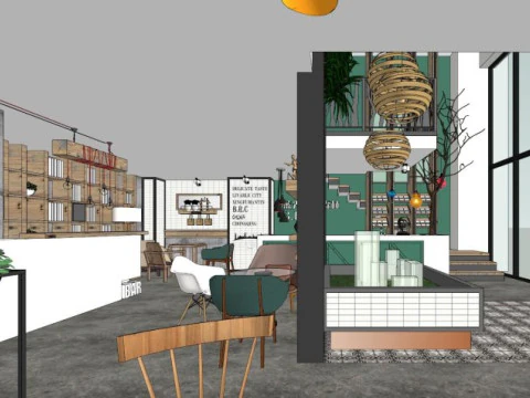 Cafe 3D Model