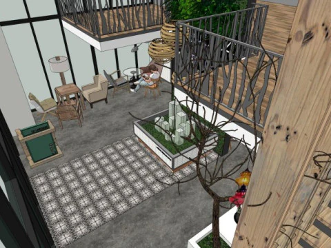 Cafe 3D Model