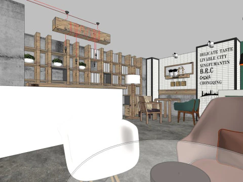 Cafe 3D Model