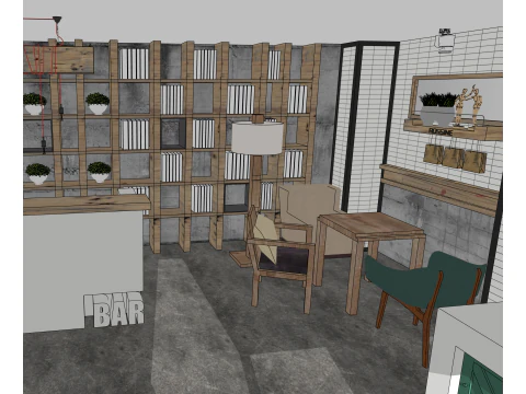 Cafe 3D Model