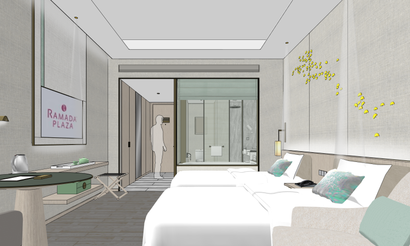 Standard Room 3D Model .c4d .max .obj .3ds .fbx .stl .blend 