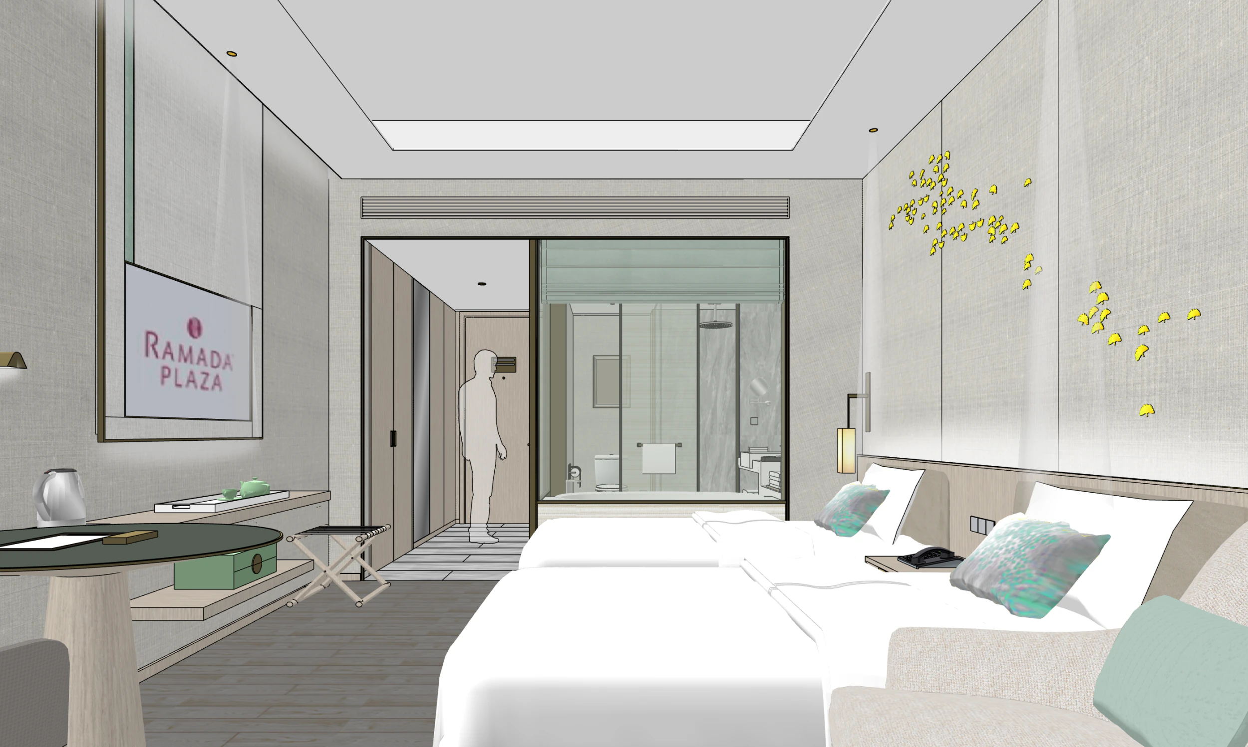 Standard Room 3D Model .c4d .max .obj .3ds .fbx .stl .blend 