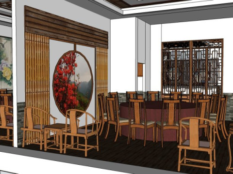 Chinese restaurant 3D Model