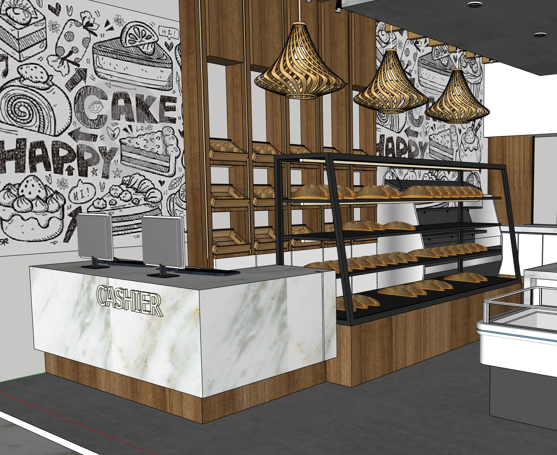Bakery design model 3D Model .c4d .max .obj .3ds .fbx .stl .blend 