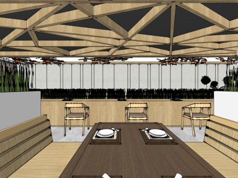 Chinese restaurant 3D Model