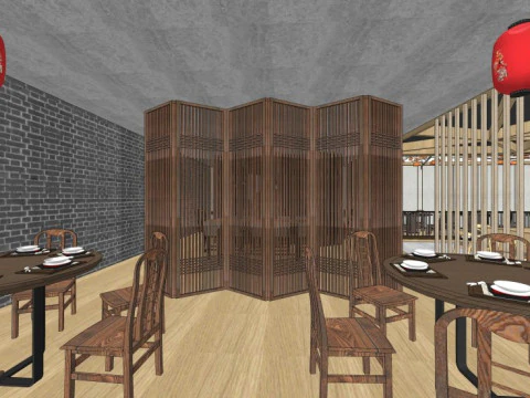 Chinese restaurant 3D Model
