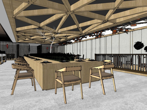 Chinese restaurant 3D Model