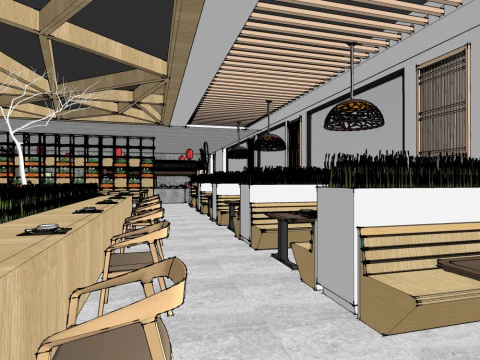 Chinese restaurant 3D Model